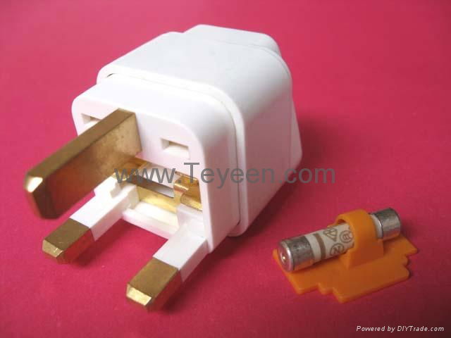 UK Plug Adapter (with Fuse)  (WD-7F) 3