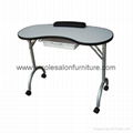 Portable folding manicure table with bag