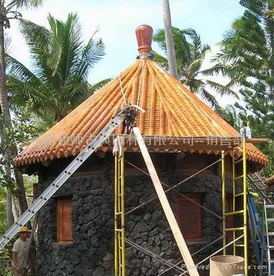 Chinese gazebo roof tiles glazed 4