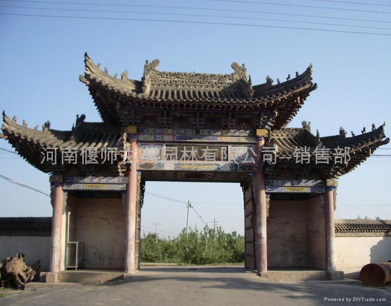 Unglazed Chinese clay roof tiles for garden building 5