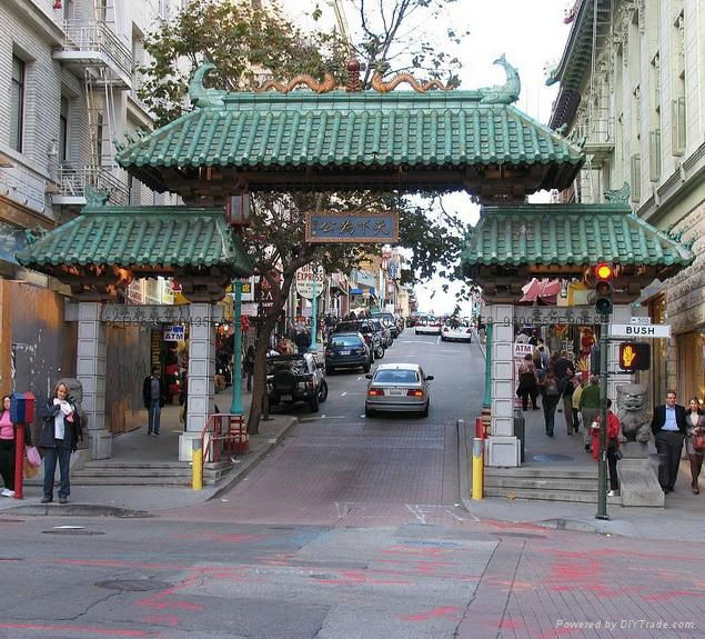 Chinese ceramic roof tiles for arch gate  3