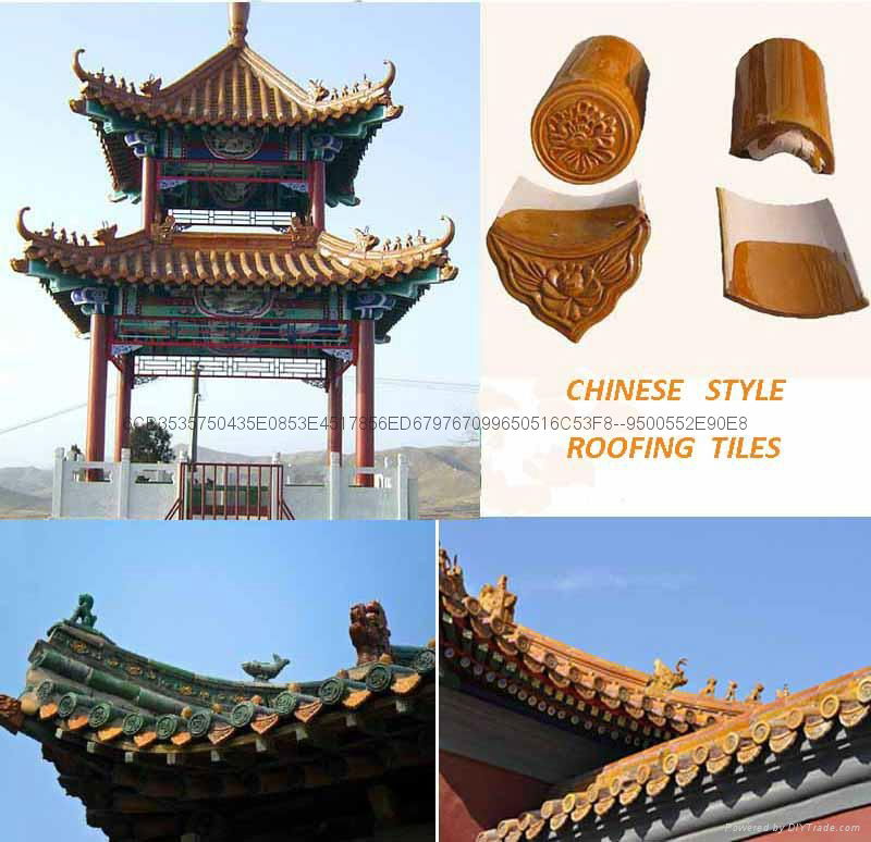 Asian Glazed Roof Tiles for Chinese garden pagoda 2