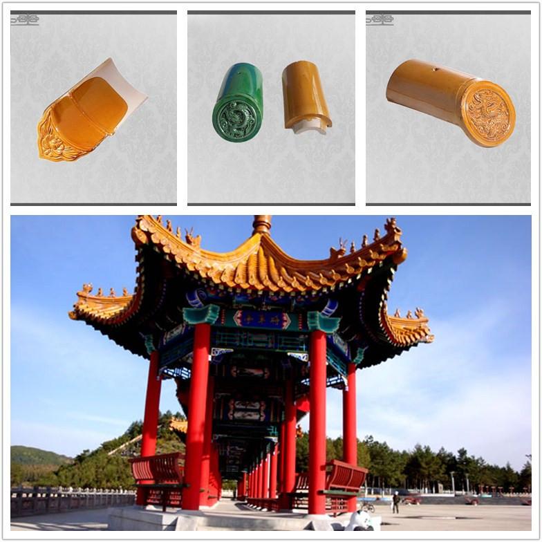 Chinese gazebo roof tiles glazed 3