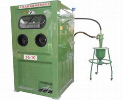 SS - 1C turntable wet  sandblasting machine