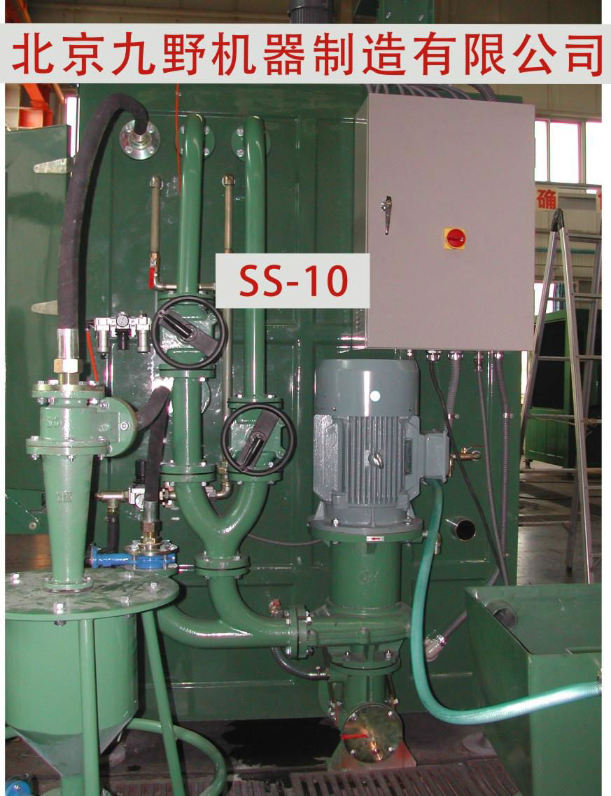 SS - 10 turntable type automatic wet sandblasting machine 3