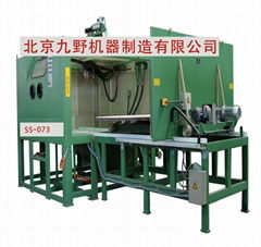 SS - 073 turntable type automatic special sandblasting machine for wheel hub