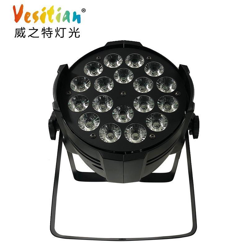 18 pcs 10w LED par RGBW 4in1 full color wedding uplights dj disco LED par light