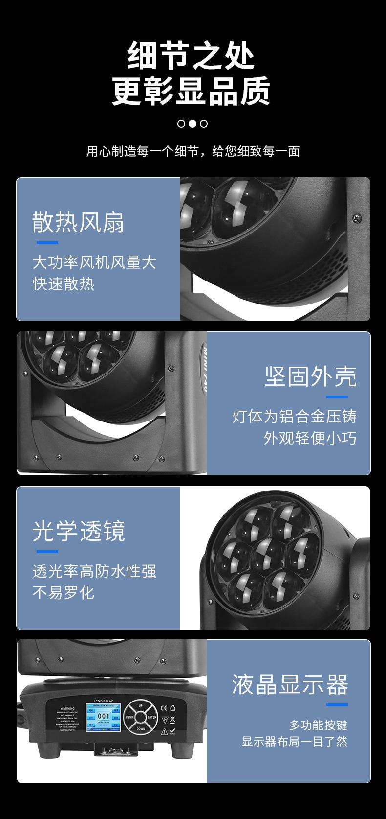 迷你7顆40w調焦蜂眼 4