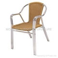 Outdoor rattan furniture-Aluminum rattan chair 3