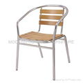 Garden furniture-aluminum wooden chair