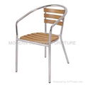 Garden furniture-aluminum wooden chair 2