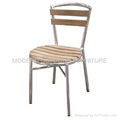 Garden furniture-aluminum wooden chair 5