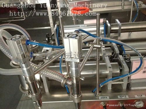 the double head pneumatic filling machine 4