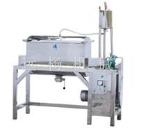 Horizontal spiral powder mixer