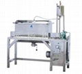 Horizontal spiral powder mixer