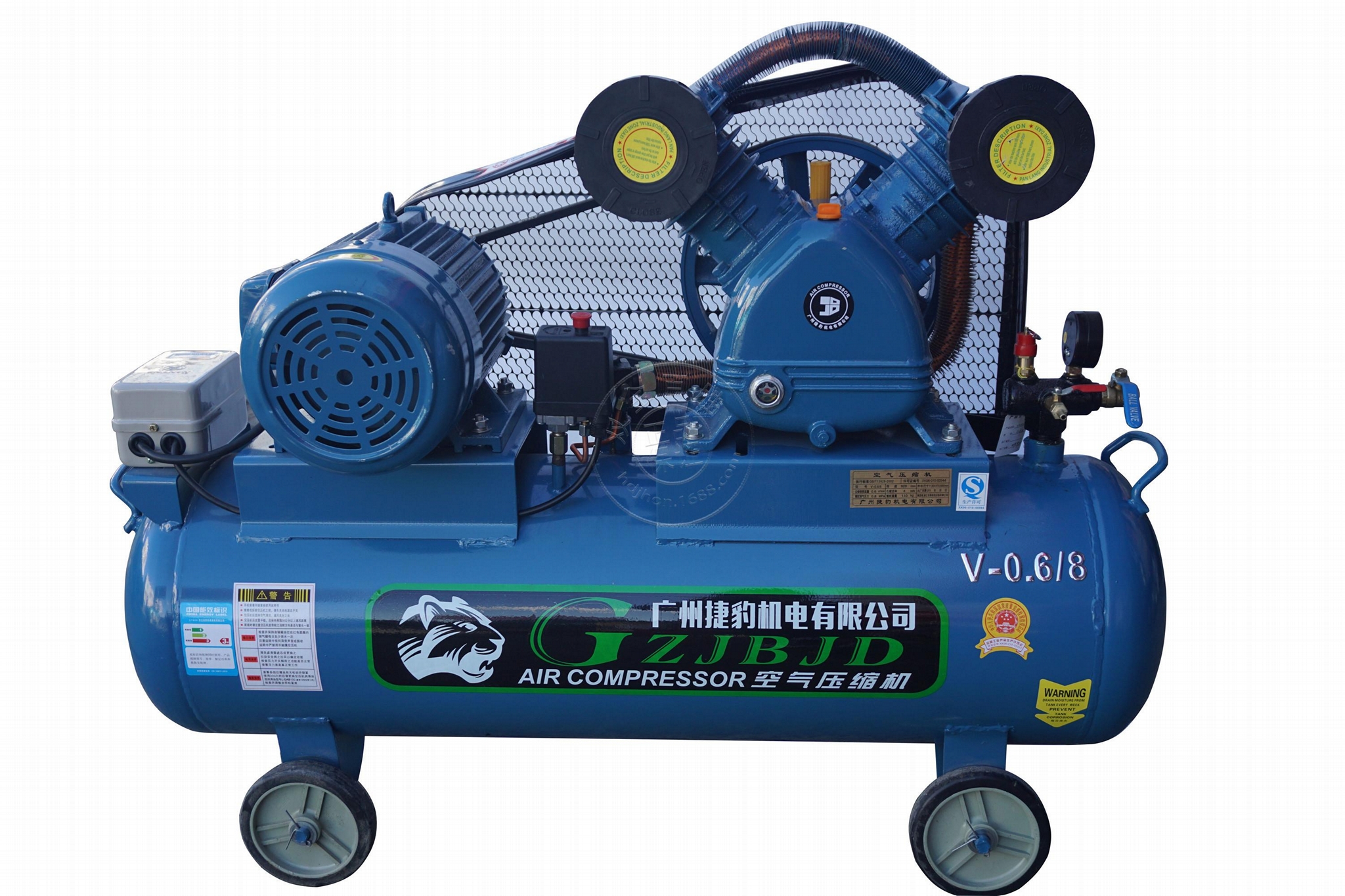 捷豹皮带式大型工业级空压机气泵 1