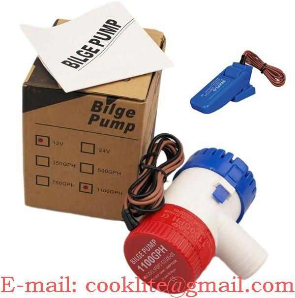 1100GPH 12V/24V Boat Marine Plumbing Electric Bilge Pump