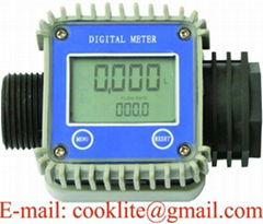 Turbine Electronic AdBlue/Def/Urea Chemical Flow Meter K24 Digital Diesel Water 