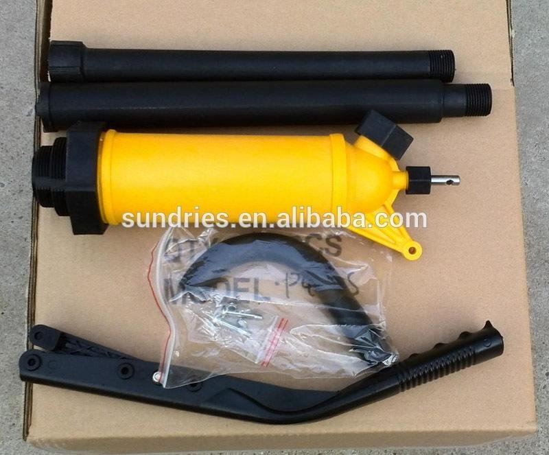 Polypropylene Lever Action Hand Chemical Pump with 316 Stainless Steel Piston Rod and Viton Seal