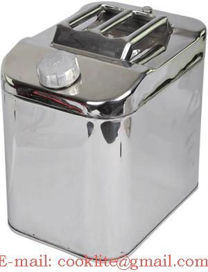 304 Stainless Steel Jerry Can 30L Water/Fuel Storage Motorbike Boat 4WD