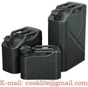Diesel Petrol Jerry Can 5/10/20 Litre Nato Style Gasoline Fuel Container Metal Gas Tank