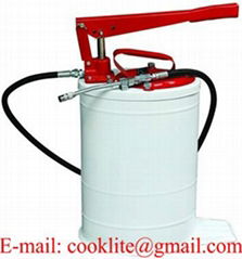 Manual grease pump high volume oval lubrication bucket - 20L