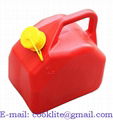 Plastic Gasoline Gas Can Jerry Style Diesel Fuel Can 5 Litre