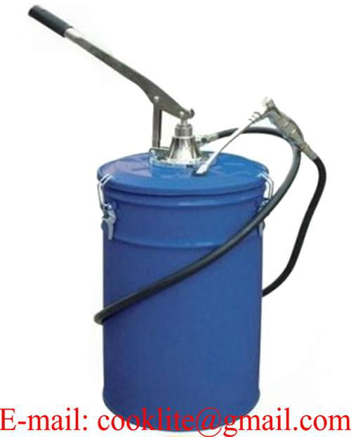 Hand operated high volume lubrication bucket lever action grease pump - 5L 4