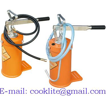 Hand Lever Oil Grease Bucket Pump Portable Lubricator  2