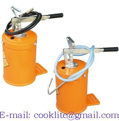 Hand operated high volume bucket lubrication pump -10L