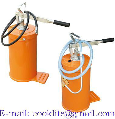 Hand oil grease filler lubricator pump
