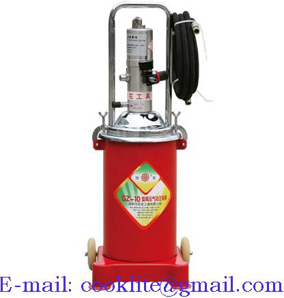 High Volume Oil Grease Manual Bucket Pump Pneumatic Operated Greaser - 12L