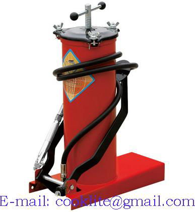 Foot operated grease pump dispenser 10L high pressure pedal lubricator