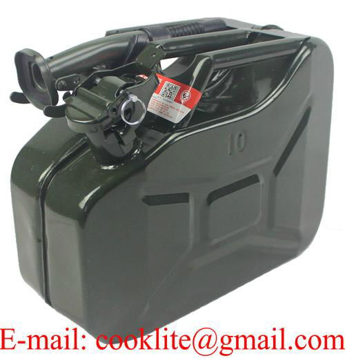 NATO Military Jerry Can Fuel Steel Tank 10L