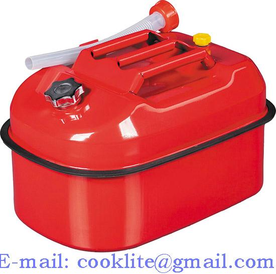 5 Gal 20L Jerry Can Gasoline Oil Fuel Can Gas Storage Steel Tank