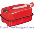 10 Litre Horizontal Jerry Can Gas Fuel Steel Tank