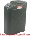 20 litre US Style Steel Jerry Can with Screw Top & Built-in Spout