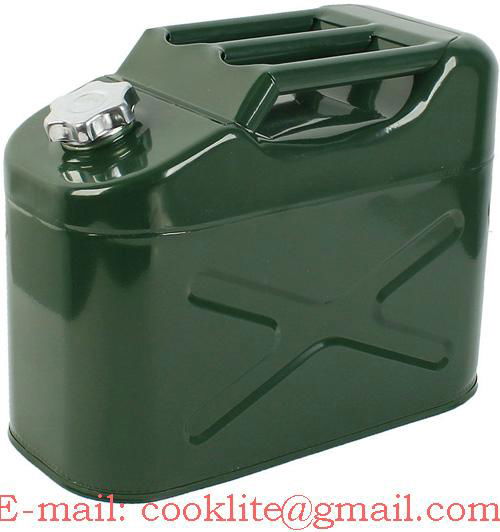 Metal Petrol Jerry Can Jeep Can 10 Litre