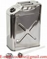 20 litre US Style Stainless Steel Jerry Can with Screw Top & Built-in Spout