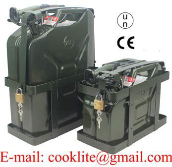 NATO Military Jerry Can with Secure Holder and Rigid Pouring Spout