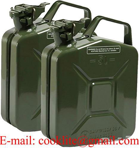 Plechová bandaska / kanister pre pohonné hmoty benzín alebo naftu 2