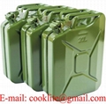 Nato Military Style Jerry Can 20L Army Style Metal Steel Liquid Storage Container 20 Liter Green Fuel Jerry Can