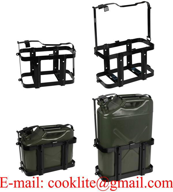 Vertical Steel Jerry Can Rack / Holder for 10L/20L NATO Metal Jerry Cans
