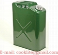 5 Gallon  Military Jeep Jerry Can Gasoline Fuel Diesel Tank Portable Journey Can 