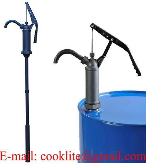 R-490S Lever action drum pump with ryton body / 316 stainless steel rod Poly / Propylene piston & spout