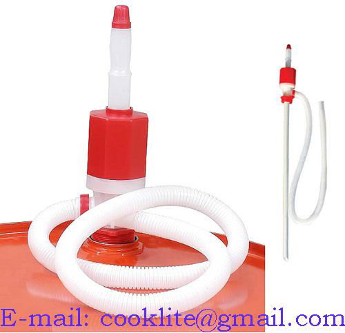 Hand Operated Oil Transfer Pump / Plastic Siphon Syphon Pump - 25mm