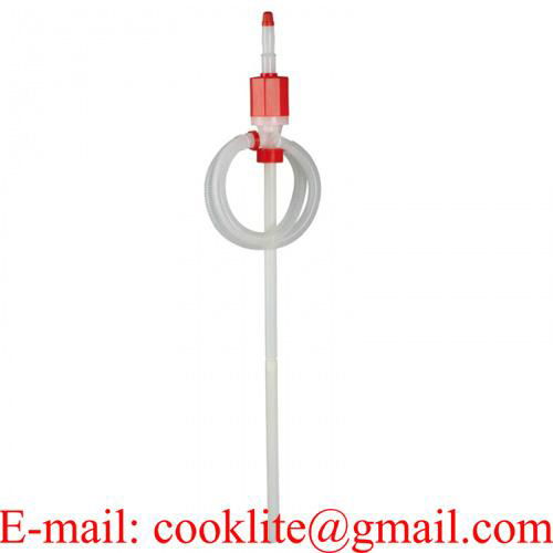 Plastic Syphon Siphon Drum Pump / Hand Operated Oil Chemical Pump