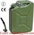 5 Gallon Metal Petrol Jerry can Portable Fuel Container 