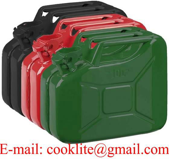 10 Liter 2.64 Gallon NATO Military Jerry Can Jerrycan Fuel Steel Tank 