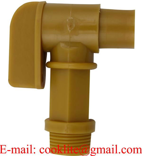 3 4 Bsp Thread Polyethylene Barrel Faucet Gold Drum Tap Plastic